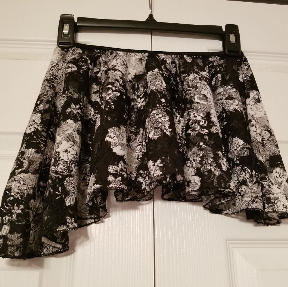 Ashley Bouder Women's Black Floral Ballet Skirt